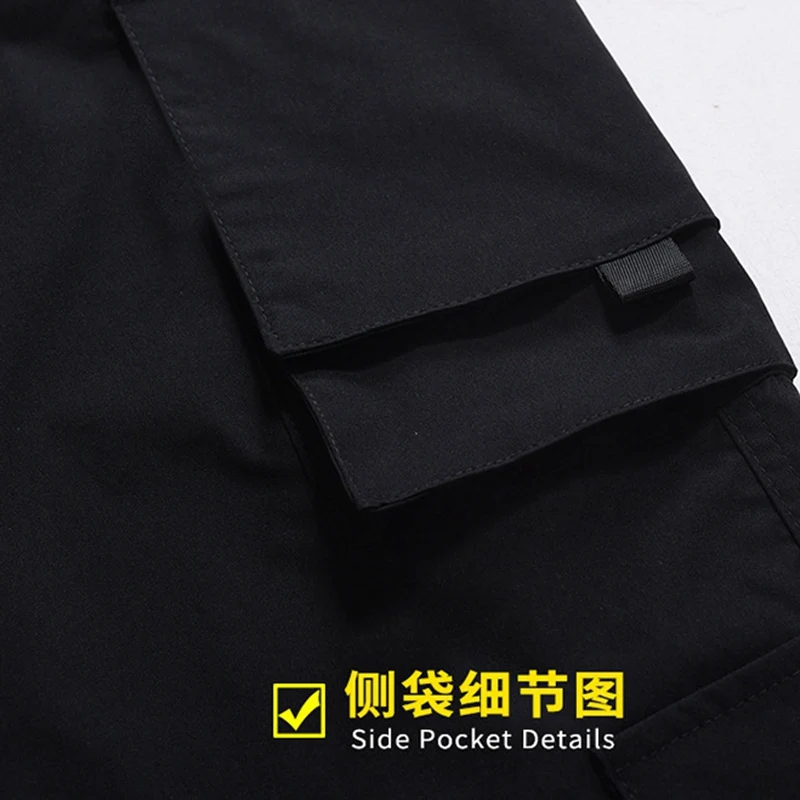 

Large Size autumn Men Cargo Pants Pockets High Street 6XL 7XL Tide High Street Pants Elastic Waist Winter Fashion Hip Hop Pants