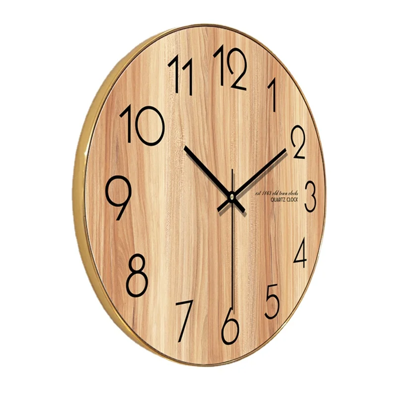 

Modern Large Wall Clock Metal Nordic Silent Watches Mechanism Bedroom Kitchen Clock Vintage Living Room Decoration Gift Ideas