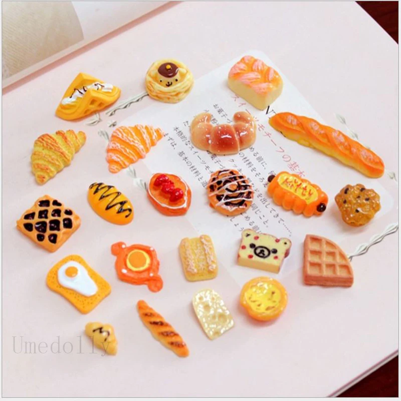 20 шт./компл. миниатюрный кукольный домик имитация кексов хлеба маффина для игры