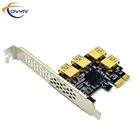 COVYIV PCI Express множитель PCI-E Райзер 1x 16x Райзер от 1 до 4 PCIE USB 3,0 концентратор для адаптера видеокарты для майнинга BTC