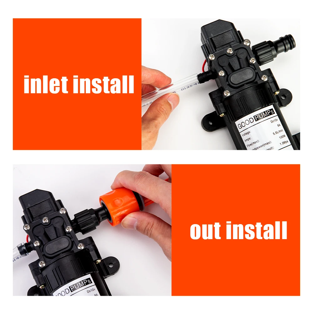 Цена Портативная автомобильная мойка высокого давления, умная Электрическая Мойка для автомобилей, 12 В, уличный очиститель для кемпинга и путеш...