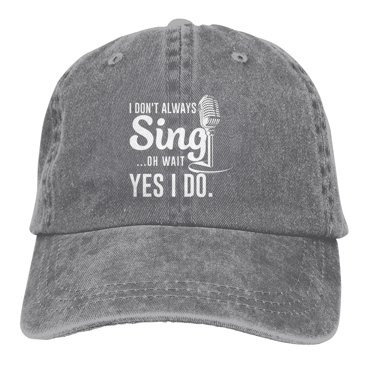 

I Don't Always Sing Oh Wait Yes I Do Hats for Men Women Adjustable Sun Hats Vintage Trucker Hat