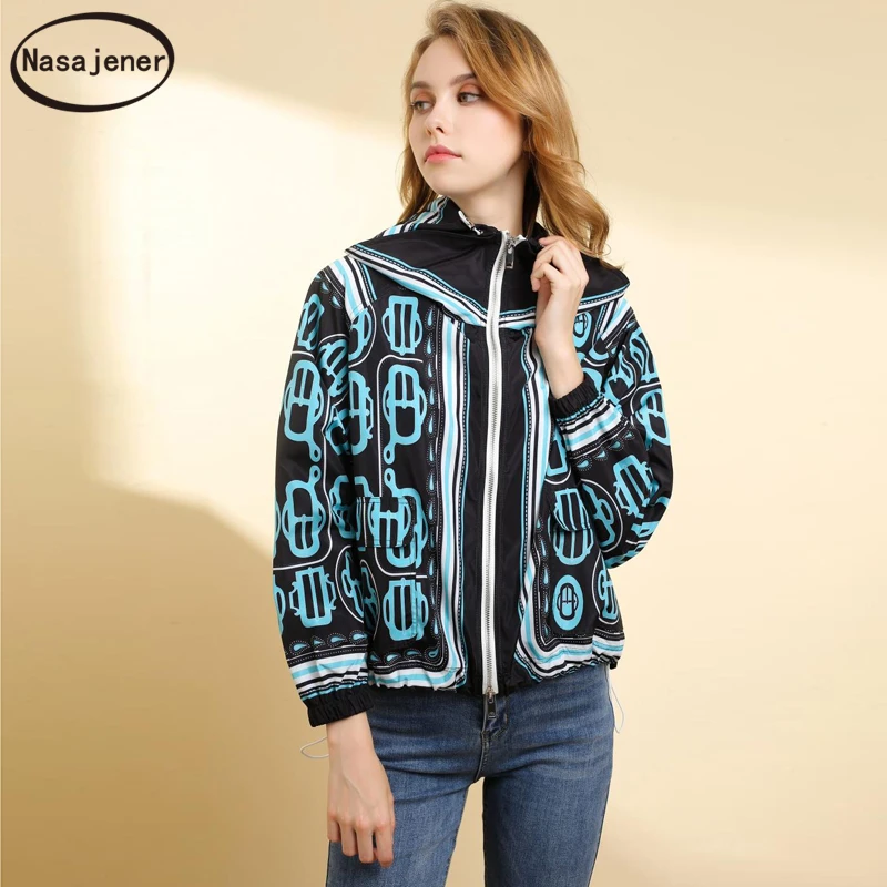 Новая модная подиумная Осенняя Повседневная куртка женская с длинным рукавом