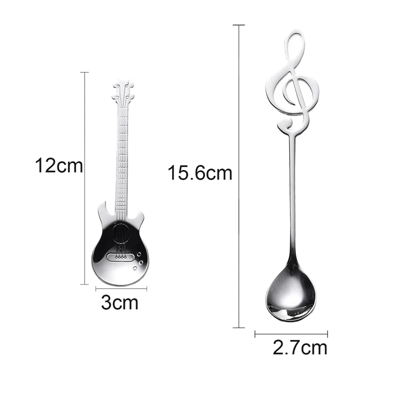 Кофейные ложки 6 упаковок креативные милые чайные из нержавеющей стали в форме