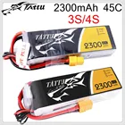 Литий-полимерный аккумулятор Tattu 2300 мАч Lipo 3S 4S 11,1 В 14,8 в 45C XT60 Plug FPV Для дрона с рамой FPV, радиоуправляемого вертолета, самолета, автомобиля