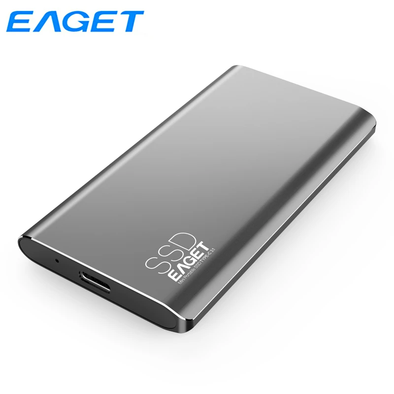 Внешний твердотельный накопитель Eaget Type C 1 ТБ 512 ГБ 256 128 USB 3 0 портативный SSD жесткий