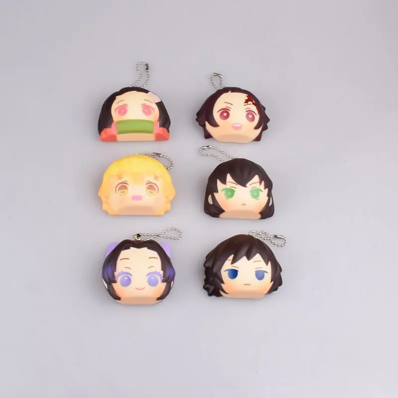 

Anime Demon Slayer: Blade Nezuko Tanjirou Agatsuma Zenitsu Kochou Shinobu Kneading Bread Pendant Box Egg anime decor