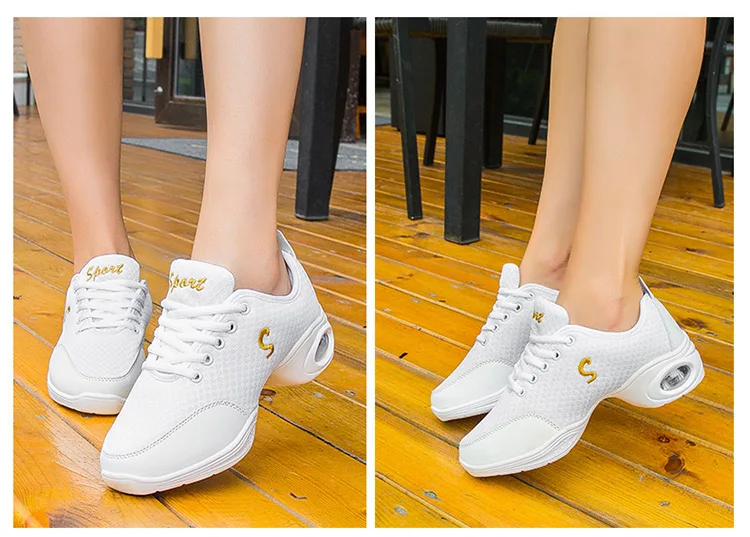 Zapatos De Baile латино Mujer Сальса Танцевальная обувь Лидер продаж новейшая современная женская танцевальная обувь джаз дышащие спортивные сетчатые кроссовки
