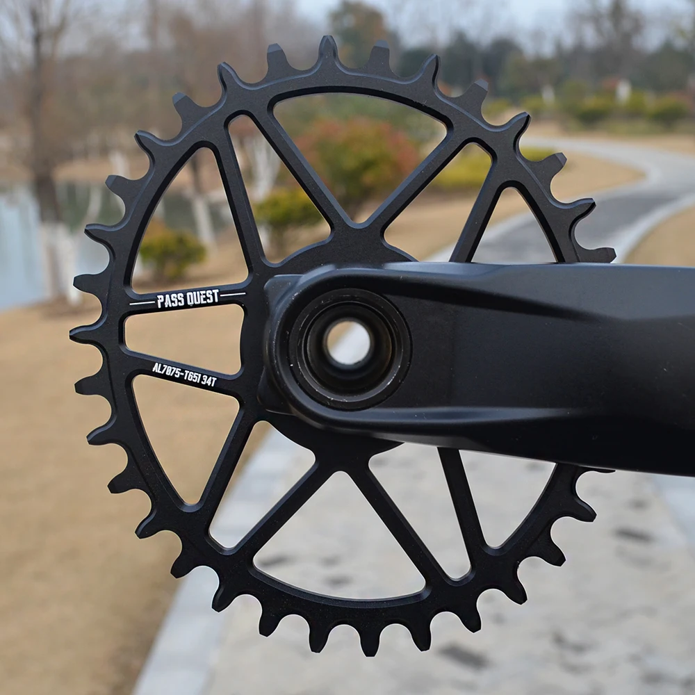 Велосипедная Звездочка PASS QUEST SRAM Gx xx1 Eagle GXP овальная из алюминия 7075 | Спорт и