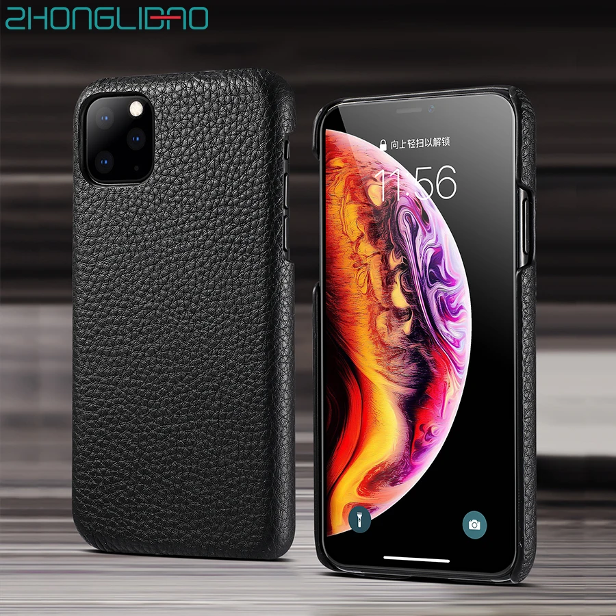 Роскошный чехол из натуральной кожи для Iphone 11pro Max 11 Pro X Xs Xr 7 8 6 6s Plus с полной