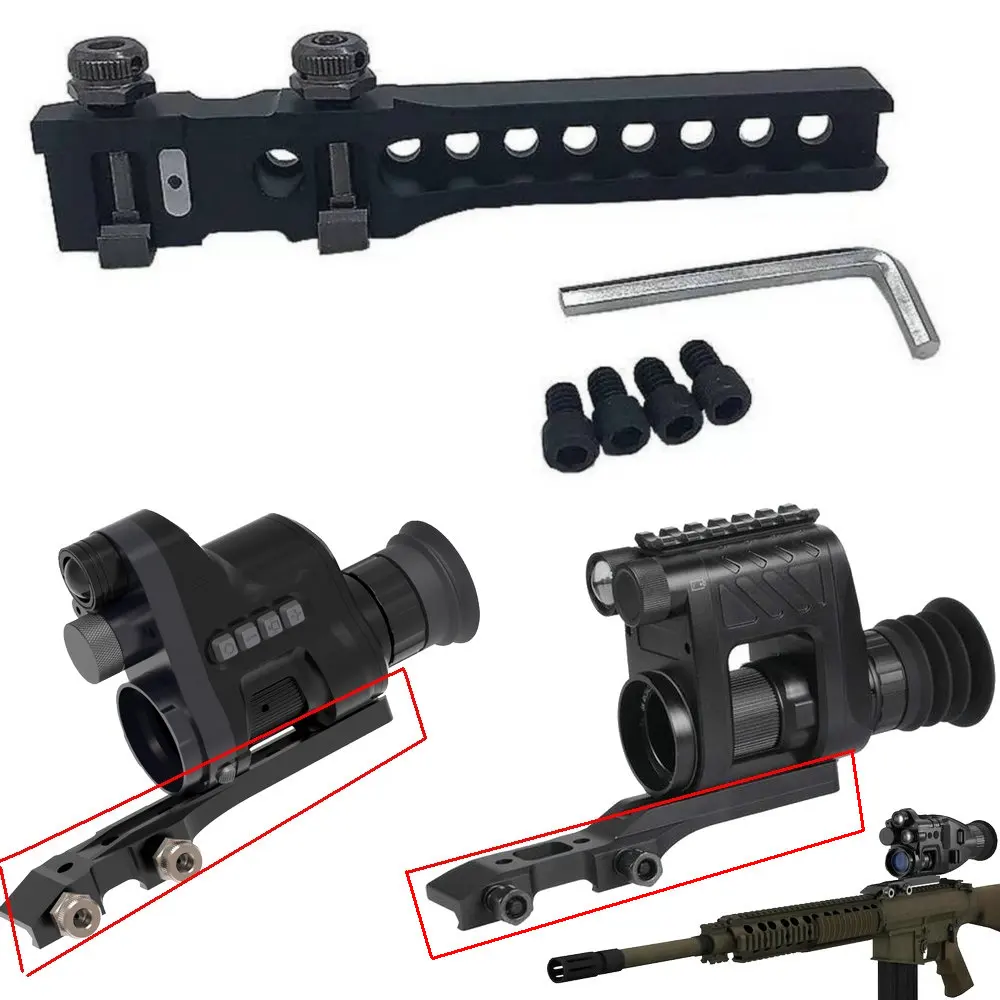 

NVE20 CY789 NV710 PARD NV800 NV008P Base Mount Bracket with 4 Screws 10mm to 21mm Dovetail Rings for Rifle Hunting Airgun rails