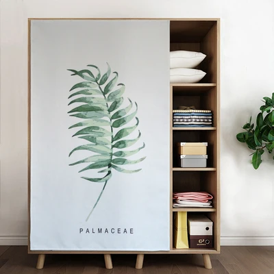 Изготовленная на заказ дверь занавес Cloakroom винный шкаф экранирующая занавеска с самоклеящимся липучкой 14 узоров - Цвет: like the picture