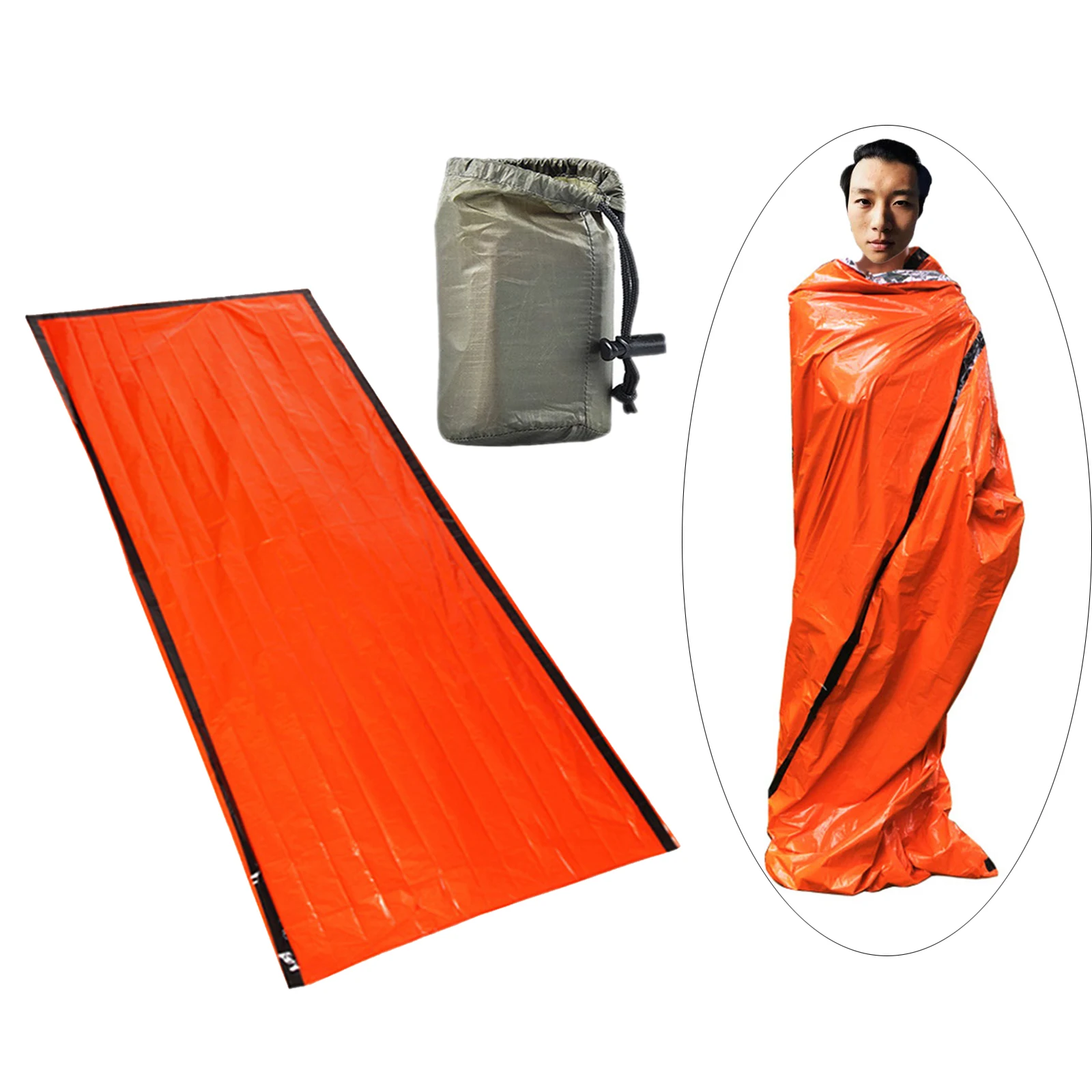 

Outdoor Emergency Thermal Waterproof Sleeping Bag Camping Hiking Sack