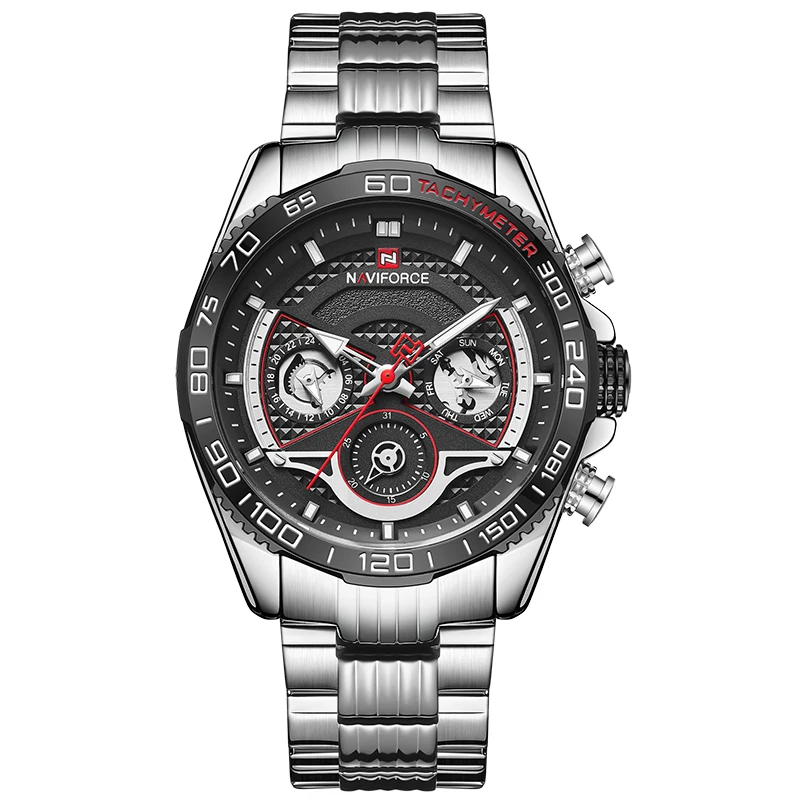 

NAVIFORCE Mens Watches Top Brand Luxury Fashion Quartz Watch Men Waterproof Stainless Steel Date Male Clock Relogio Masculino