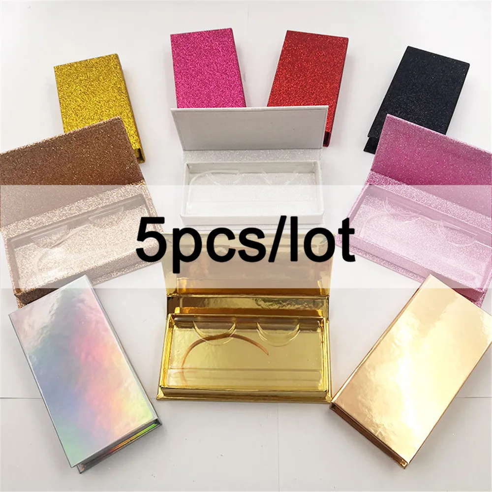 5 шт. коробка для упаковки накладных ресниц коробки с вашим логотипом под заказ