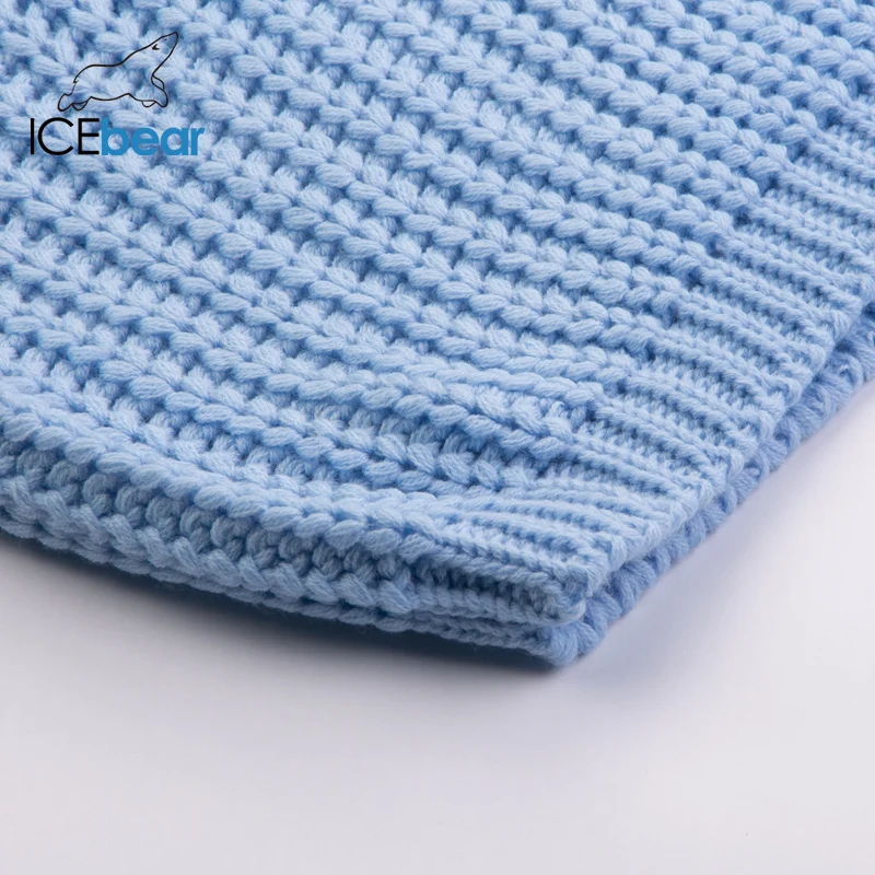 ICEbear женский свитер с высоким воротом длинным рукавом вязаный однотонный пуловер