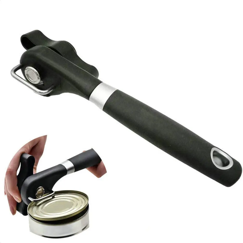 

Safe Cut Can Opener Smooth Edge Can Opener With Handheld Manual Opener Stainless Steel Cutting Can Opener For Kitchen