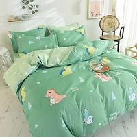 little dinosaur double bedding four pieces home textile bed home comefortable bedspreads quality quilt cover pillowcase oceania