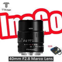 ttartisan 40mm f2 8 aps c manual focus macro lens for sony e fuji x canon m m43 nikon z mount mirrorless cameras