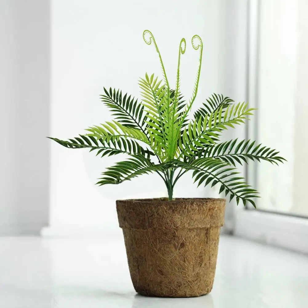 

Искусственное растение, яркое изящное мастерство, пластиковая имитация Sago Cycas, декор для создания сцены