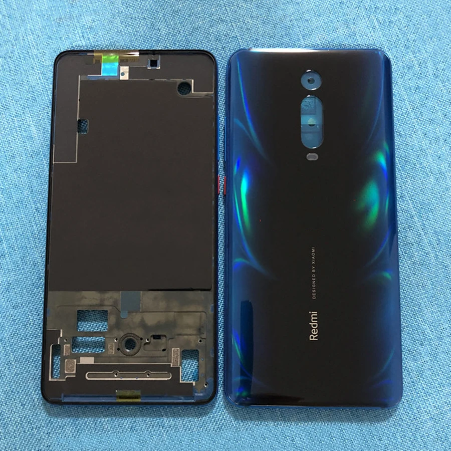 Для Xiao mi Red mi k20/K20 Pro/mi 9t Крышка батарейного отсека+ mi ddle frame Передняя рамка; Лицевая панель Корпус