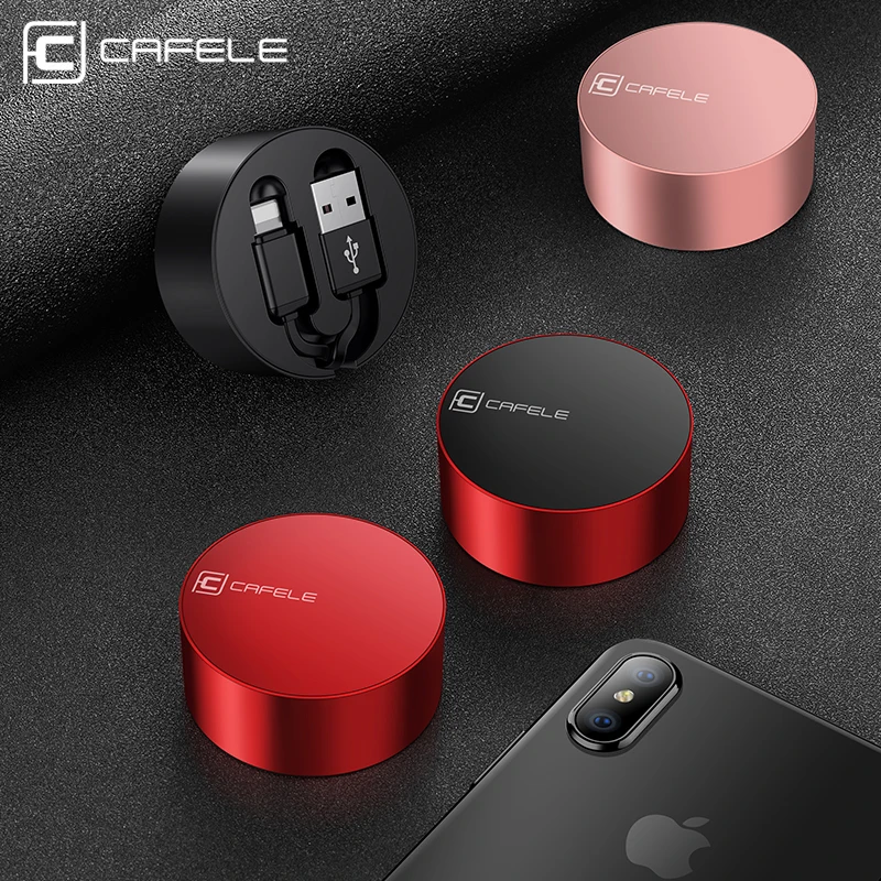 Cafele USB кабель для iPhone 11 Pro X Xr Xs Max 8 7 6s Plus зарядный кабель выдвижной 8 Pin для iPhone Lighting Cable Max 90 см