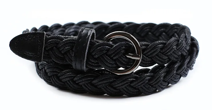 Новый Модный женский пояс короткий вязаный карамельный цвет плетеный для платья