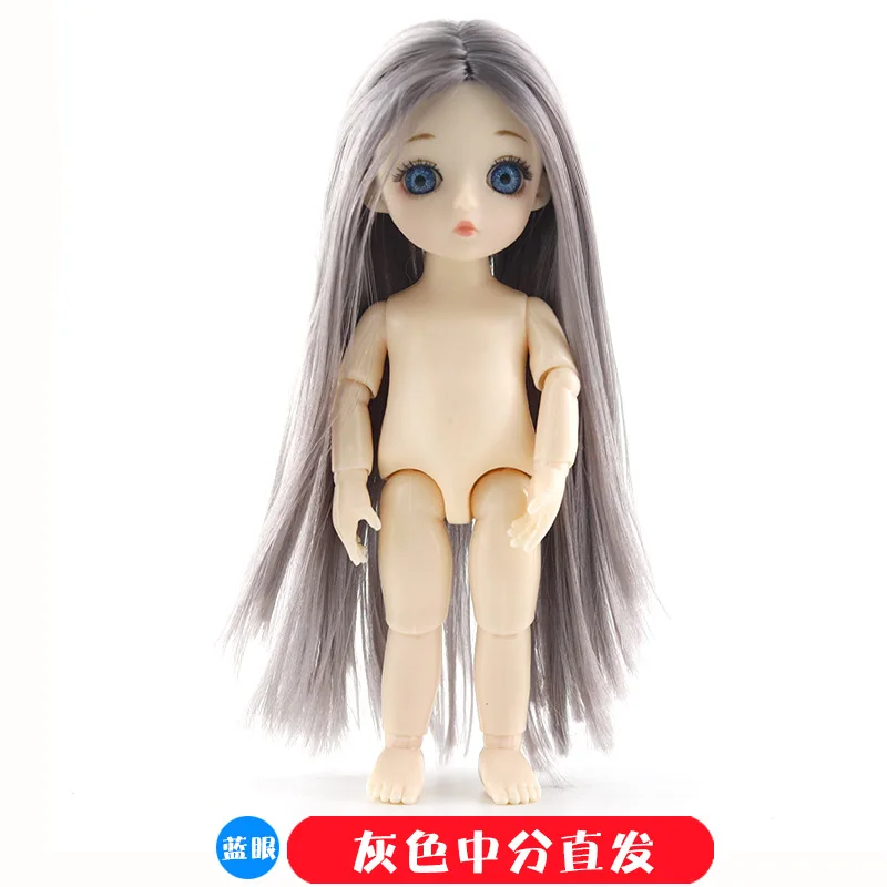 LYHSZF 16 см BJD куклы 13 совместный подвижный 1/12 куклы-принцессы игрушки макияж одеваются голый обнаженный милый ребенок кукла игрушка для детей Подарки - Цвет: LYHSZF