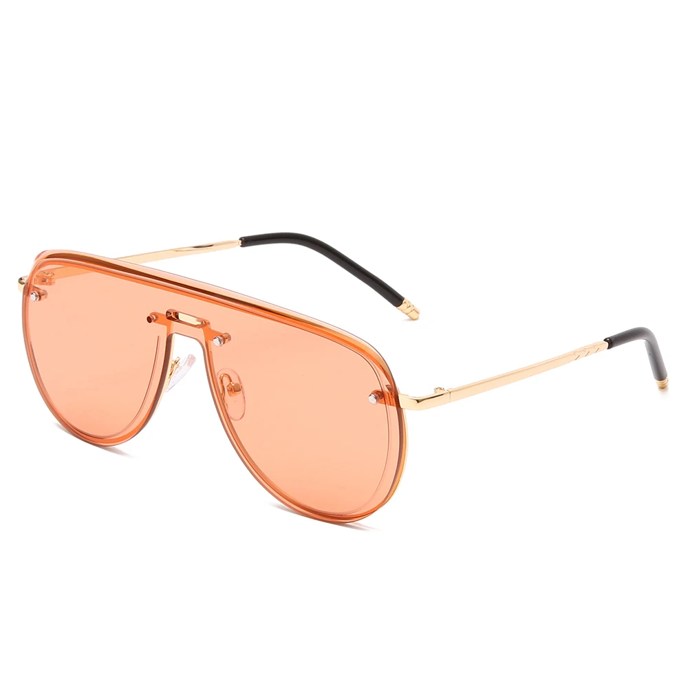 Солнцезащитные очки без оправы UV400 для мужчин и женщин роскошные брендовые