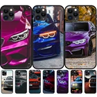 Черный чехол из ТПУ для iphone 5 5s se 6 6s 7 8 plus x 10 XR XS 11 12 13 mini pro MAX, задняя крышка, спортивные мужские автомобили
