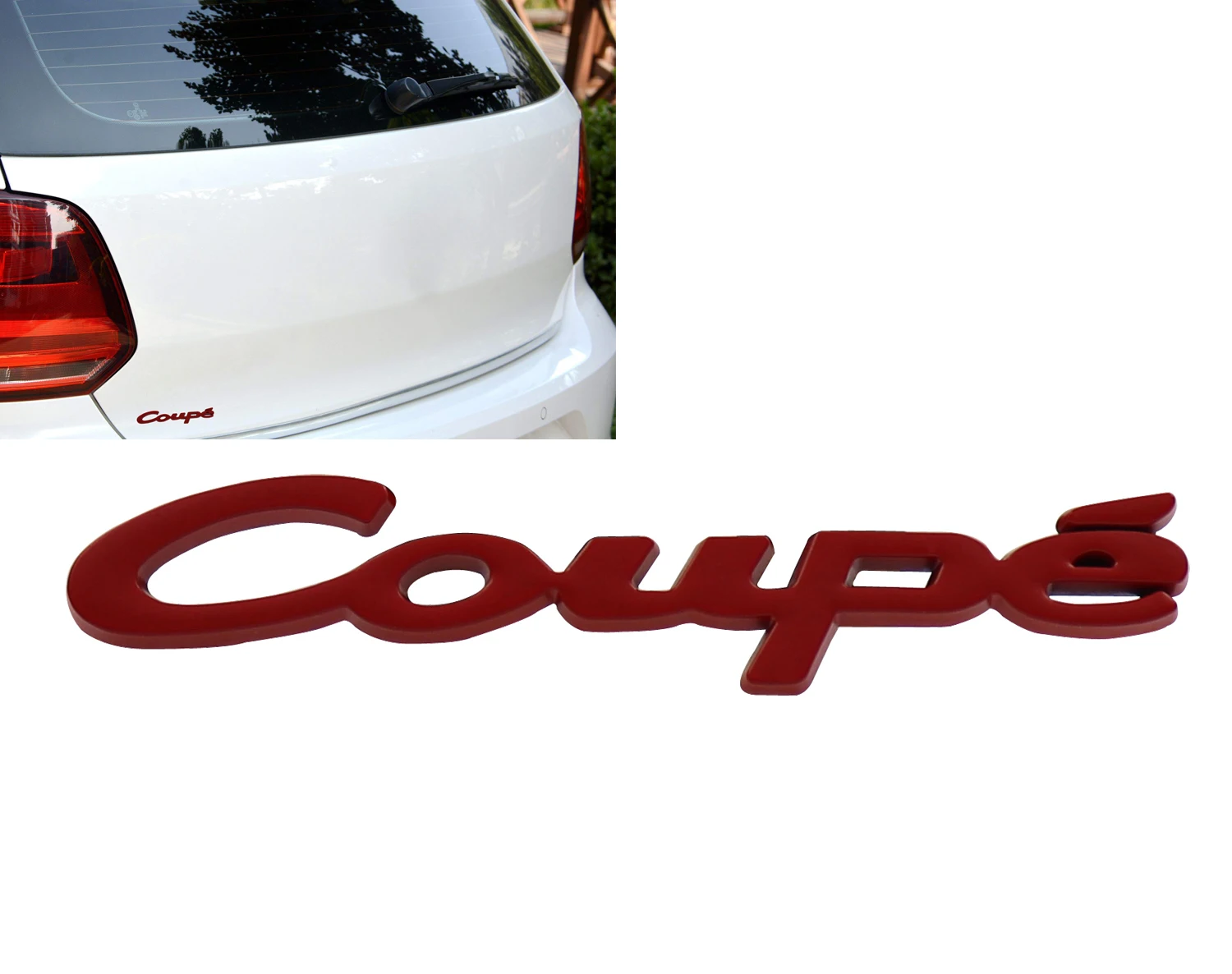 Красный купе для авто автомобиля крыло багажник эмблема наклейка значок
