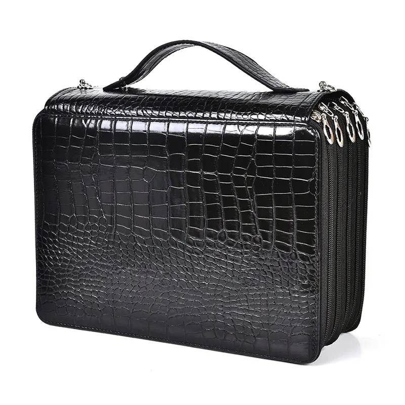 

252 Hole 5Layer PU Zipper Pencil Case Large Capacity Art Painting Drawing Pen Brush Storage Bag Organizer Handbag Stationery Box