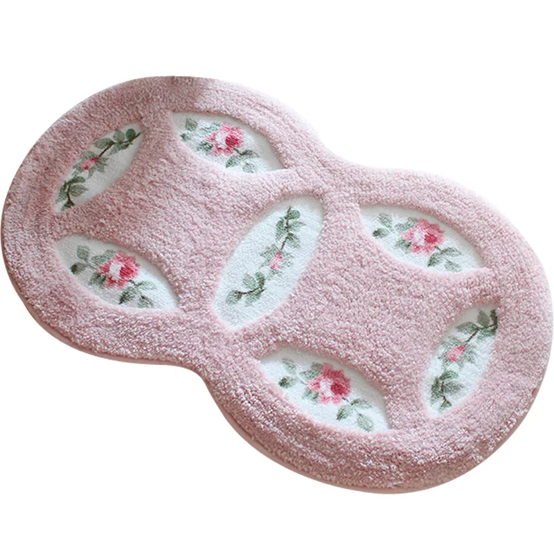 

Microfiber Bathroom Carpet For Decor Bathroom & Kitchen Carpet Anti-slip Bathroom Carpet For Toilet Rugs For Living Room WC Mats