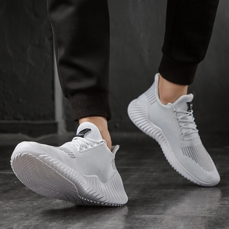 Shoes Men High Quality Male Sneakers Breathable White Fashion Gym Casual Light Walking Plus Size Footwear 2022 Zapatillas Hombre 3