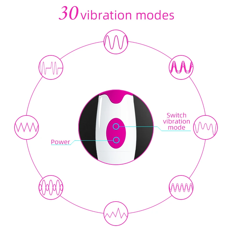 Вибратор для точки G 30 дюймов двойная вибрация силиконовый водонепроницаемый