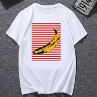 women casual graphic tees women polyester summer tees tops harajuku banana funny kawaii tee shirts 2021