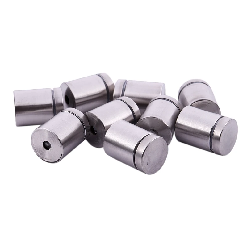 

9Pcs 19 x 25mm Stainless Steel Frameless Standoff Clamp Hardware for Glass