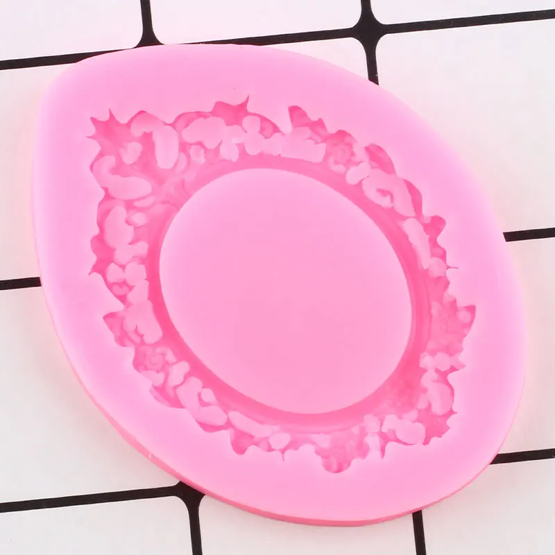 3D Frame Cake Border Silicone Molds DIY Relief Lace Cupcake Topper Fondant Decorating Tools Candy Chocolate Gumpaste Moulds | Дом и сад