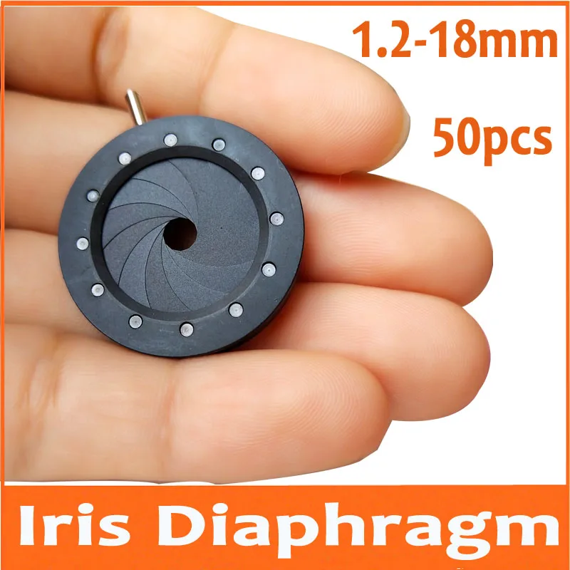 

50 шт. от 1,2 до 18 мм усилительный диаметр Цифровой Камеры Микроскоп адаптер зум оптический диафрагма диафрагмы конденсатор 12 лезвий