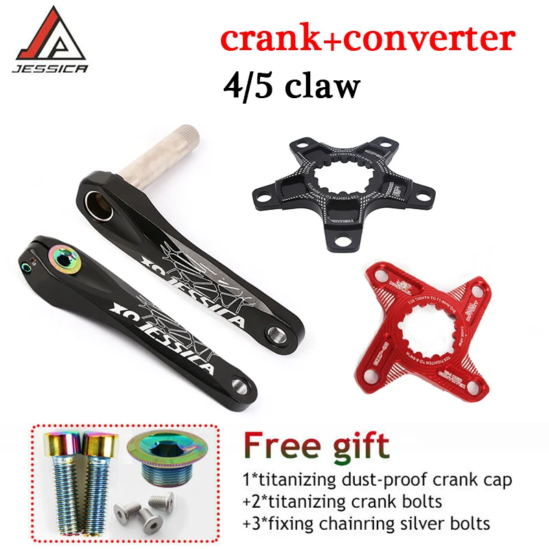 JESSICA GXP 170 мм коленчатый горный велосипед из алюминиевого сплава 4/5 дюйма