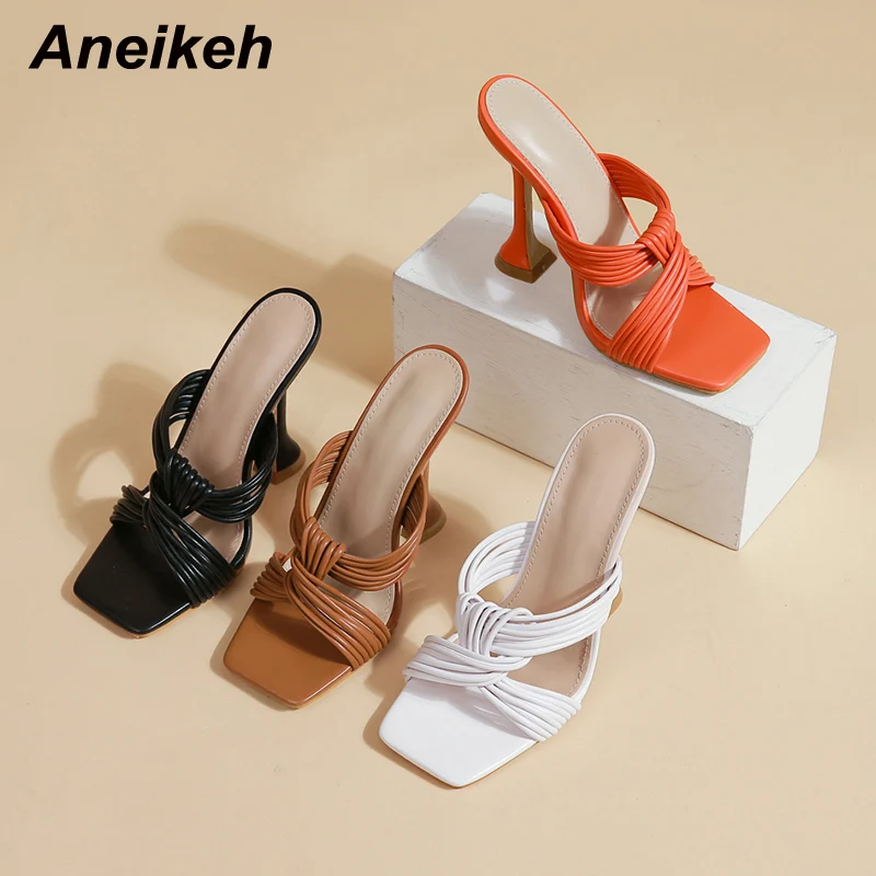 

Женские квадратные ремешки Aneikeh из искусственной кожи