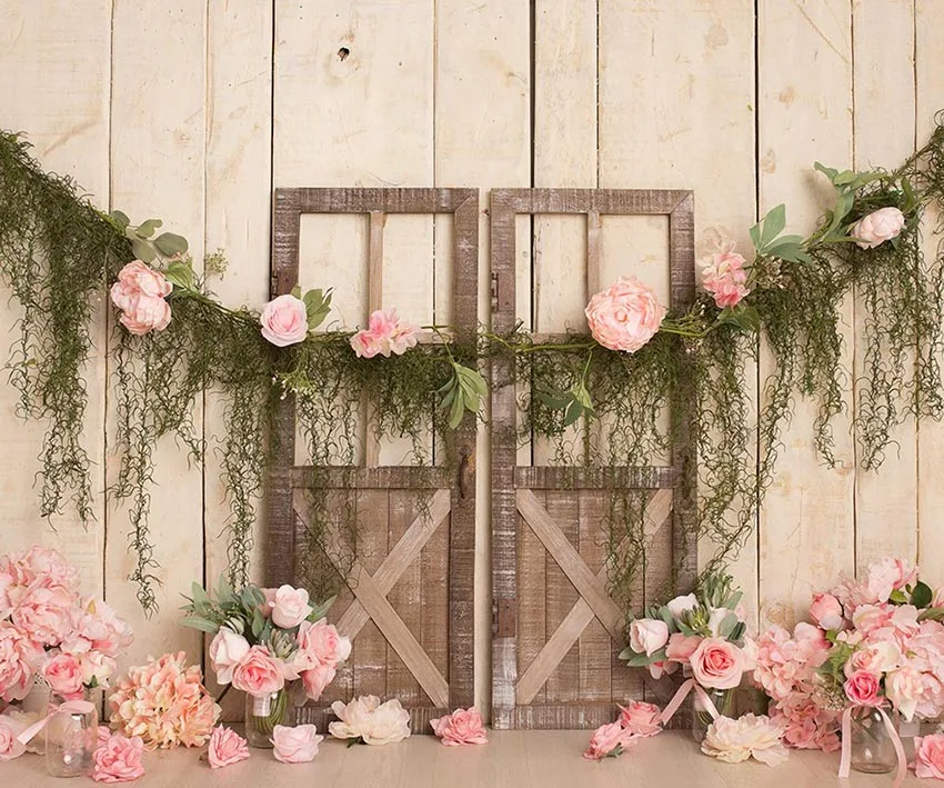 Для малышей с цветочным узором для фотосъемки изображением Фотофон съемки детей