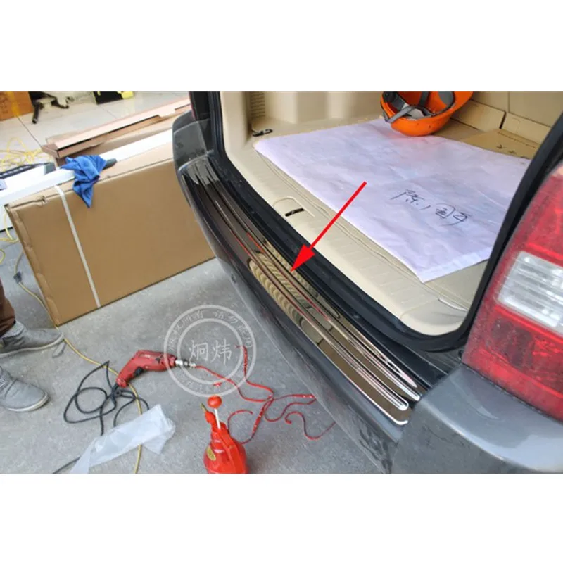 Высококачественная защита для заднего бампера из нержавеющей стали 2005 2009 Hyundai