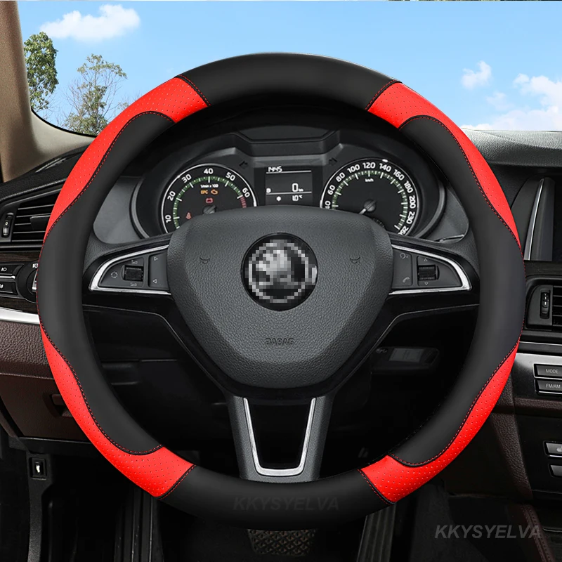 

Из искусственной кожи 38 см для Skoda Octavia A5 A7 Rapid Spaceback Fabia Kodiaq Superb YETI Karoq Kamiq 2005-2019