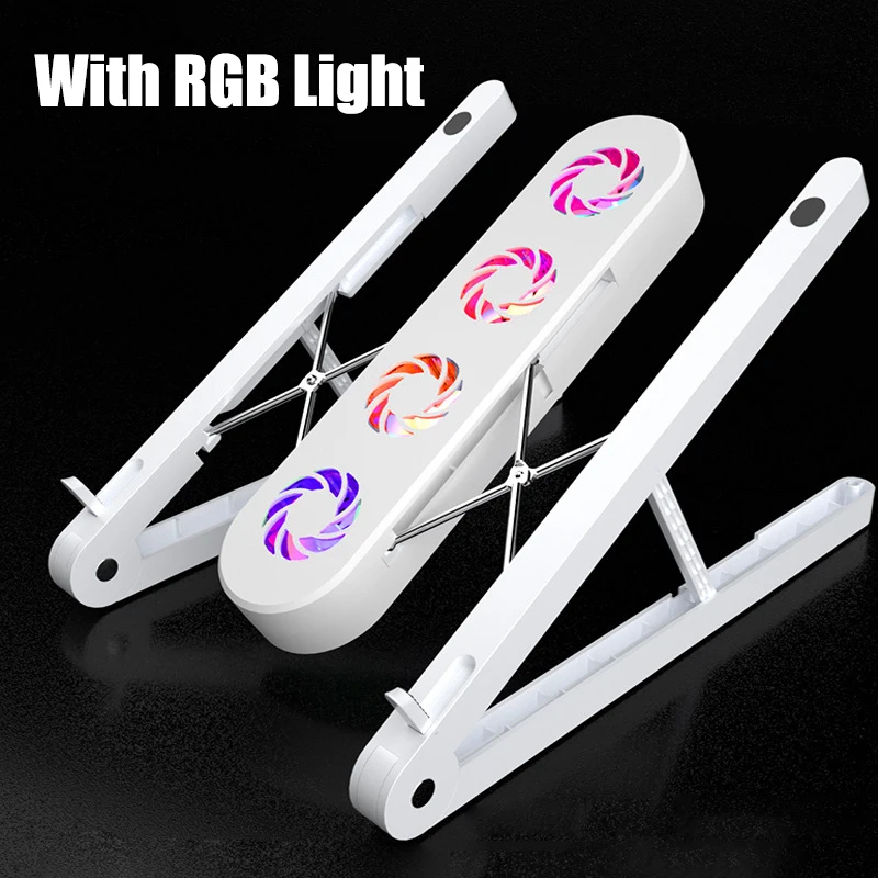 Foldable Laptop tablet Stand With Cooling Fan Heat Dissipation For Desktop MacBook Air Pro Stand Notebook Holder Cooler Foldable Laptop tablet Stand With Cooling Fan Heat Dissipation For Desktop MacBook Air Pro Stand Notebook Holder Cooler