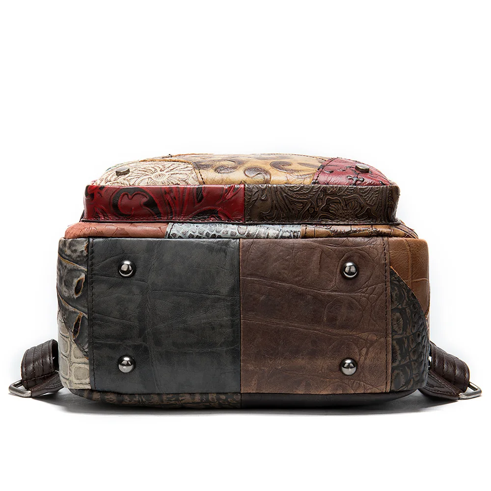 Новинка 2019 женский рюкзак из натуральной коровьей кожи в национальном стиле