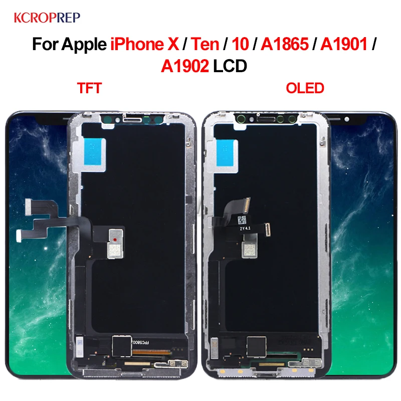 ЖК-дисплей с сенсорным экраном и дигитайзером в сборе для Apple iPhone X Ten 10 A1865 A1901 A1902 5 8