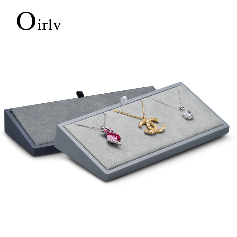 

Oirlv Новое высококачественное ожерелье из искусственной кожи Стенд для хранения ювелирных изделий