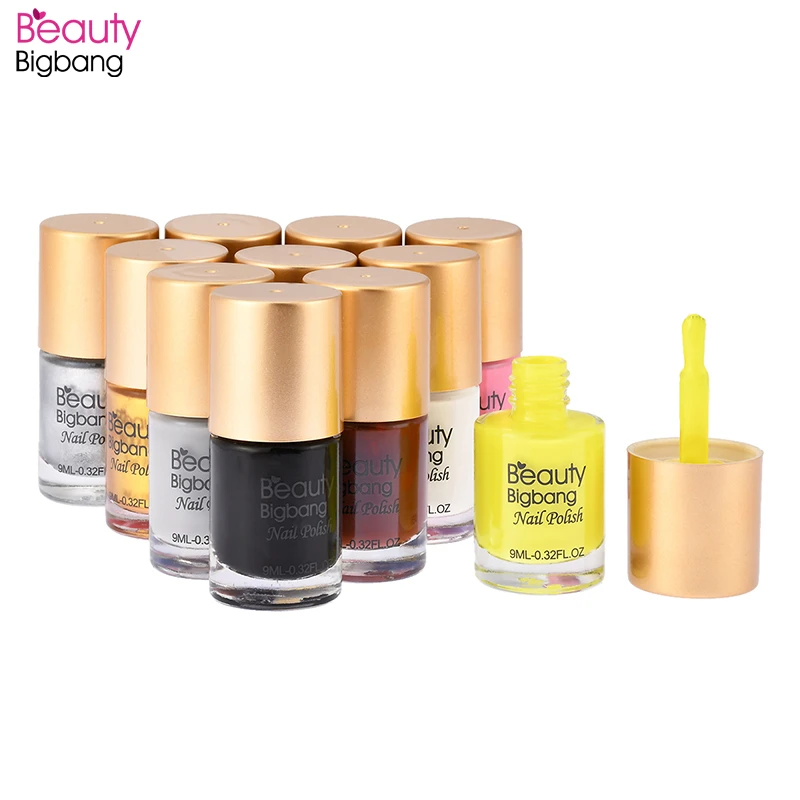 BeautyBigBang 6 бутылок стемпинг ногтей покрытие набор Печать лак для пластина для стемпинга для нейл-арта аксессуары набор для полировки