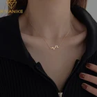 Цепочка с подвеской в виде сердца XIYANIKE, серебристого цвета